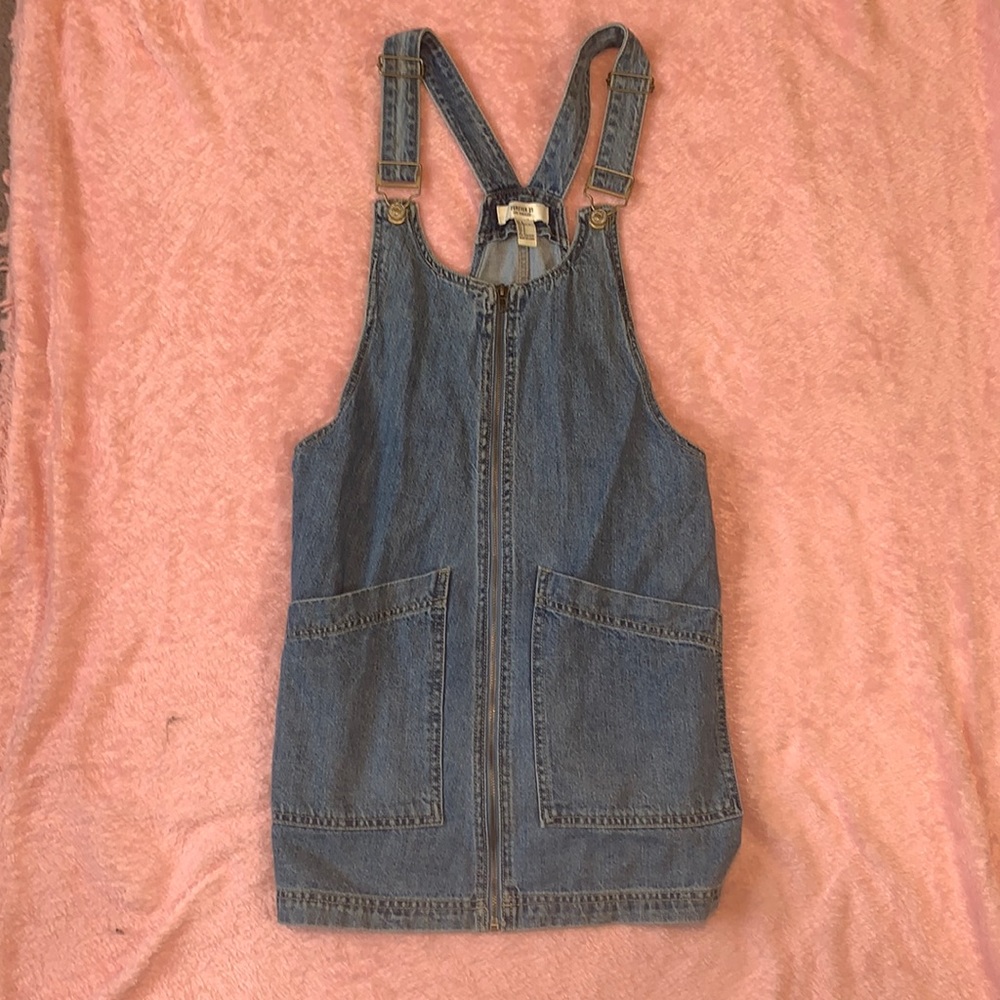 Super Cute Short Denim Overalls w/ Skirt